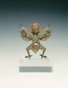 Gilt bronze garuda, Tibet, 17th century. Creator: Unknown
