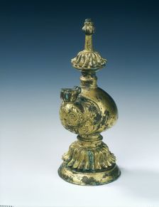 Gilt bronze kundika, Five Dynasties, early Liao or Northern Song dynasty, China, 10th century