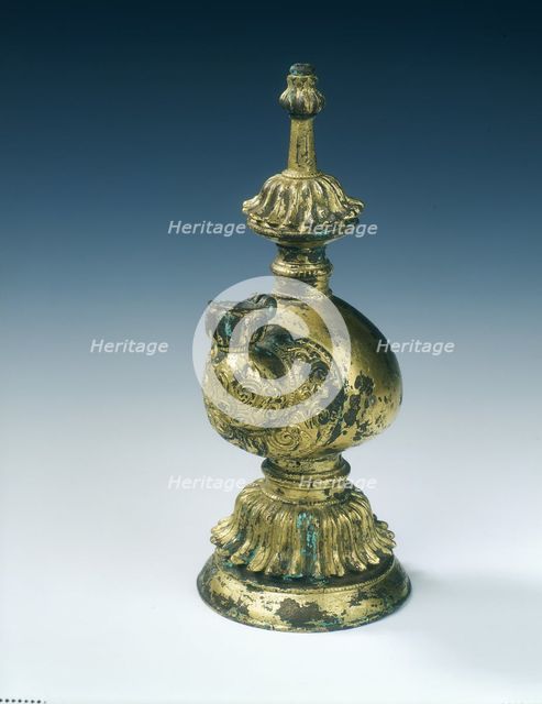 Gilt bronze kundika, Five Dynasties, early Liao or Northern Song dynasty, China, 10th century. Artist: Unknown