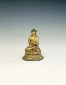 Gilt bronze Sakya Lama, Tibet, 17th century. Creator: Unknown