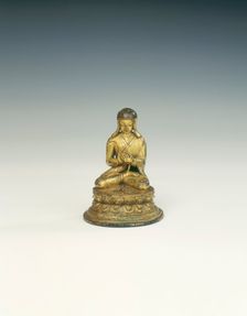 Gilt bronze Sakya Lama, Tibet, 17th century. Creator: Unknown
