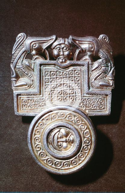 Gilt brooch, Germanic Iron Age, c500. Artist: Unknown