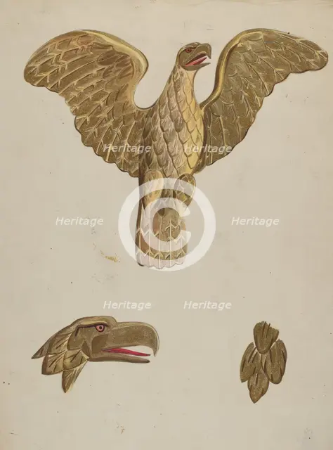 Gilt Eagle, c. 1936. Creator: James Vail.