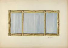 Gilt Mirror, c. 1937. Creator: Robert Stewart