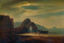 Gilter's Point, Tenby, by Moonlight 1872-1874, (1935). Artist: Arthur Gilbert