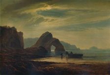 Gilter's Point, Tenby, by Moonlight 1872-1874, (1935). Artist: Arthur Gilbert