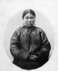 Gilyachka in a suit made of fish skin, 1865-1871. Creator: VV Lanin