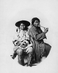 Gilyak boatmen, 1865-1871. Creator: VV Lanin