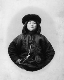 Gilyak in a winter suit, 1865-1871. Creator: VV Lanin