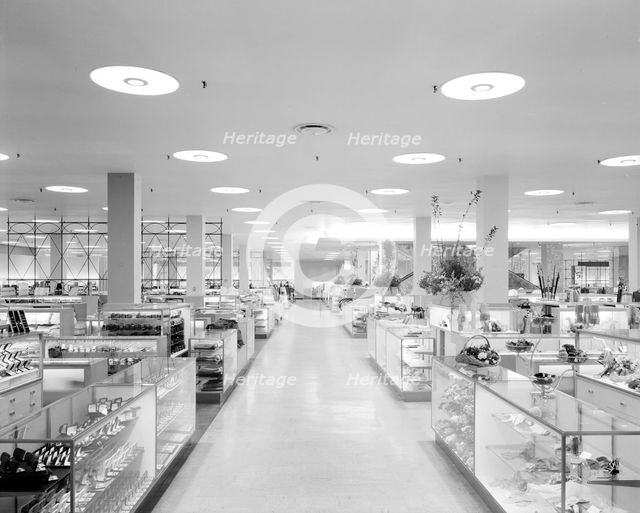 Gimbel Brothers, business in Cross County Center, Yonkers, New York, 1955. Creator: Gottscho-Schleisner, Inc.