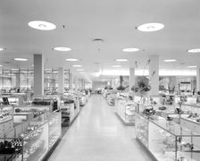 Gimbel Brothers, business in Cross County Center, Yonkers, New York, 1955. Creator: Gottscho-Schleisner, Inc