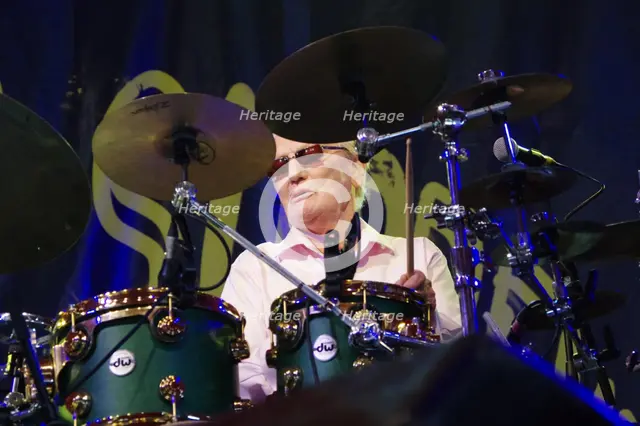 Ginger Baker, Love Supreme Jazz Festival, Glynde Place, East Sussex, 2015. Artist: Brian O'Connor.