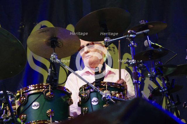 Ginger Baker, Love Supreme Jazz Festival, Glynde Place, East Sussex, 2015. Artist: Brian O'Connor.