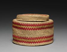 Ginger Jar- Shaped Basket, c 1900. Creator: Unknown