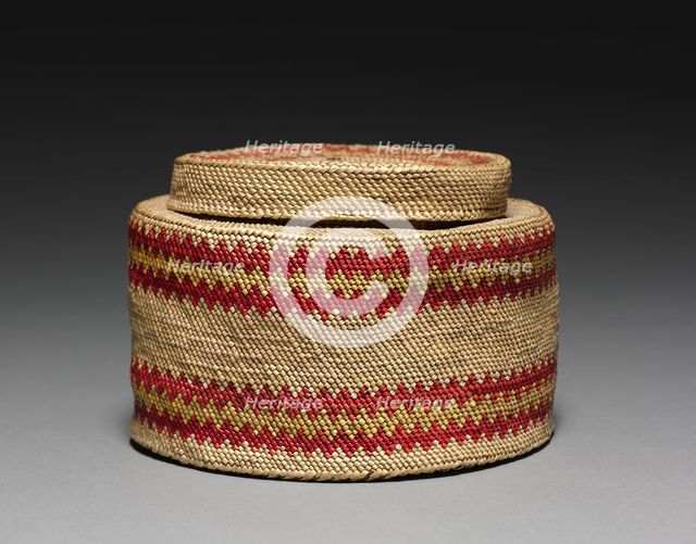 Ginger Jar- Shaped Basket, c 1900. Creator: Unknown.