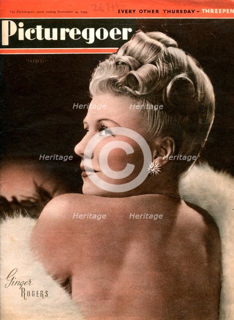 Ginger Rogers (1911-1995), American actress, 1945. Artist: Unknown