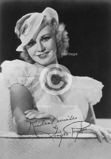 Ginger Rogers (1911-1995), American actress, dancer and singer, c1930s. Artist: Unknown