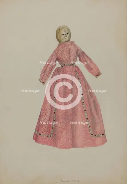 Gingham Doll, c. 1938. Creator: William Frank.