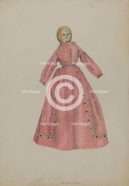 Gingham Doll, c. 1938. Creator: William Frank.