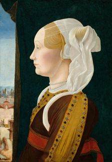 Ginevra Bentivoglio, c. 1474/1477. Creator: Ercole de Roberti