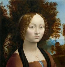 Ginevra de Benci [obverse], c. 1474/1478. Creator: Leonardo da Vinci