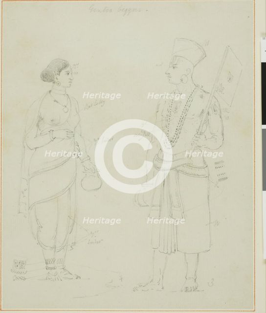 Gintoo Beggars, n.d. Creator: Thomas Daniell.