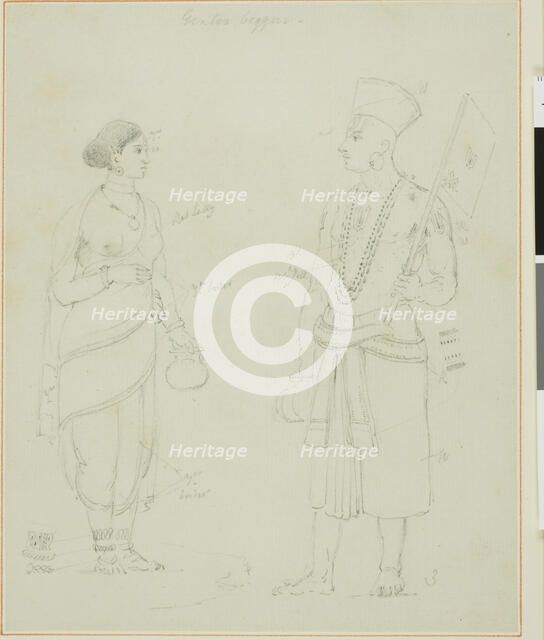Gintoo Beggars, n.d. Creator: Thomas Daniell.