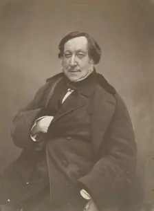 Gioacchino Rossini, March 1856. Creator: Nadar