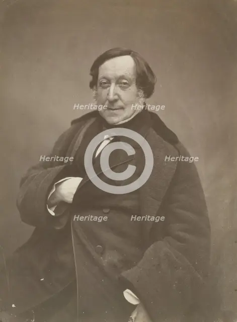 Gioacchino Rossini, March 1856. Creator: Nadar.