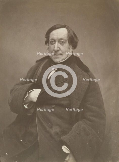 Gioacchino Rossini, March 1856. Creator: Nadar.