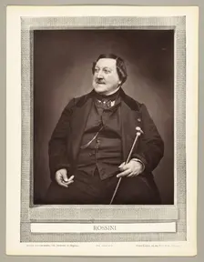 Gioachino Antonio Rossini (Italian composer, 1792-1868), 1862. Creator: Etienne Carjat