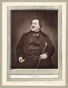 Gioachino Antonio Rossini (Italian composer, 1792-1868), 1862. Creator: Etienne Carjat