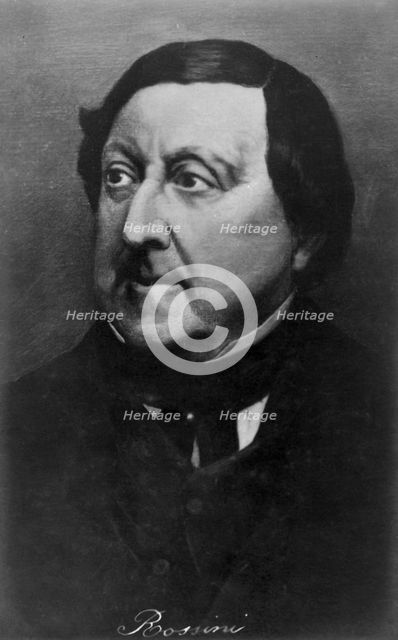 Gioachino Rossini (1792-1868), Italian composer, 20th century. Artist: Unknown