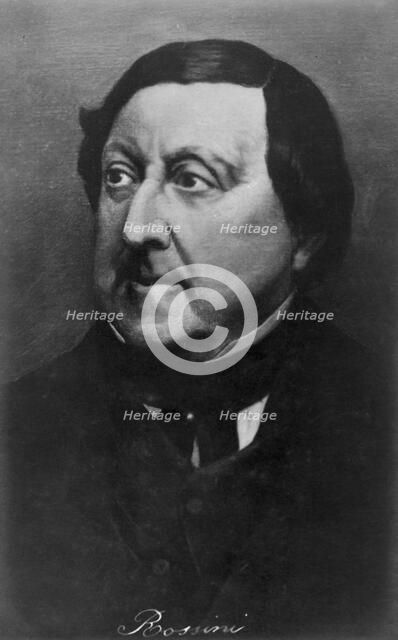Gioachino Rossini (1792-1868), Italian composer, 20th century. Artist: Unknown