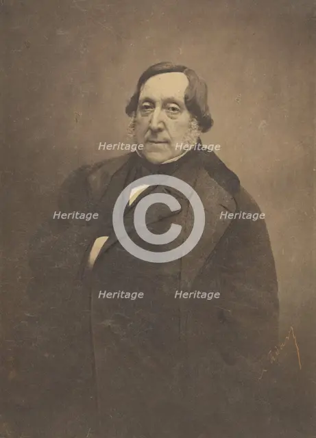 Gioachino Rossini, negative 1855-1856; print 1861-1869. Creator: Nadar.