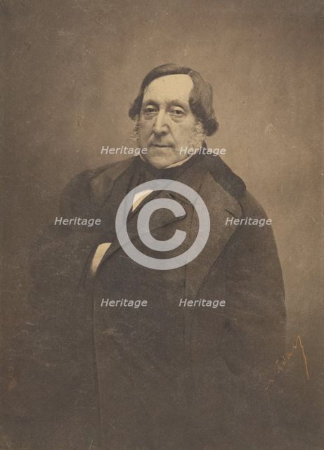 Gioachino Rossini, negative 1855-1856; print 1861-1869. Creator: Nadar.