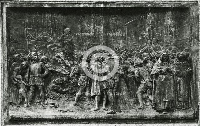 Giordano Bruno at the stake, 1888-1889. Creator: Ferrari, Ettore (1845-1929).