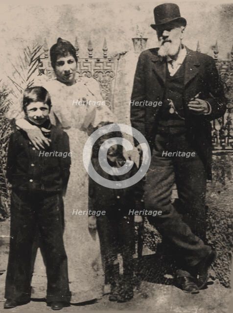 Giorgio de Chirico, mother Gemma, father Evaristo and brother Andrea, Volos, 1897. Creator: Unknown photographer.