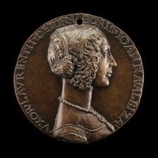 Giovanna Albizzi, Wife of Lorenzo Tornabuoni [obverse], c. 1486. Creator: Niccolo Fiorentino