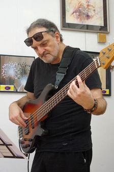 Giovanni Crescenzi, Ruta Di Trio, Clocktower Cafe Jazz Club, Croydon, London, 24 July 2025. Creator: Brian O'Connor