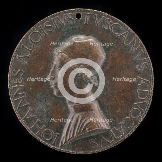 Giovanni Alvise Toscani, c. 1450-1478, Milanese Jurisconsult, Consistorial Advocate...[obverse]. Creator: Lysippus Junior.