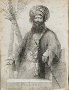 Giovanni Battista Belzoni (1778-1823) Frontispiece from Narrative of the Operations and Recent Disco Artist: Anonymous