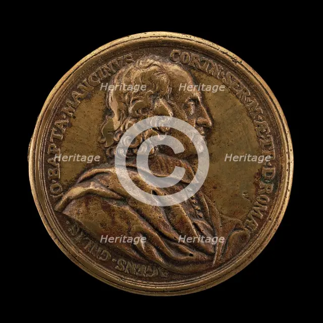 Giovanni Battista Mancini, died 1694, Agent General of Tuscany in Rome [obverse], 1680. Creator: Massimiliano Soldani.
