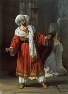 Giovanni David as Agobar in Opera "Gli arabi nelle Gallie" by Giovanni Pacini, 1830