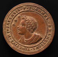 Giovanni Francesco Tinti, Poet and Astrologer [obverse], 1581. Creator: Unknown