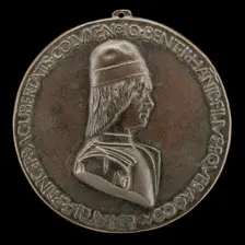 Giovanni II Bentivoglio, 1443-1508, Lord of Bologna 1462-1506 [obverse], probably c. 1478/1482. Creator: Sperandio Savelli