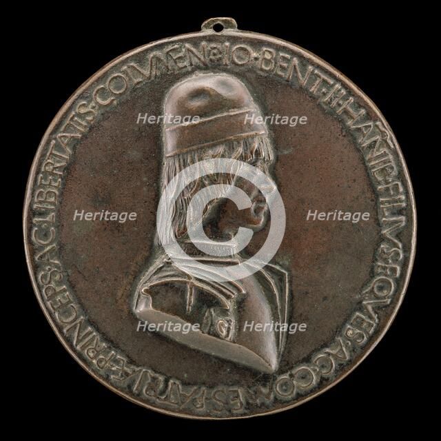 Giovanni II Bentivoglio, 1443-1508, Lord of Bologna 1462-1506 [obverse], probably c. 1478/1482. Creator: Sperandio Savelli.