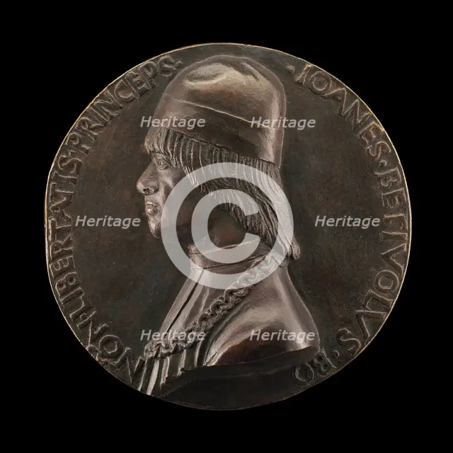 Giovanni II Bentivoglio, 1443-1508, Lord of Bologna 1463-1506 [obverse]. Creator: Sperandio Savelli.