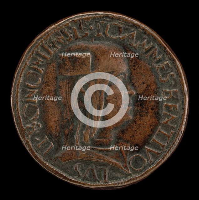 Giovanni II Bentivoglio, 1443-1509, Lord of Bologna 1462-1506 [obverse], 1494. Creator: Francesco Francia.