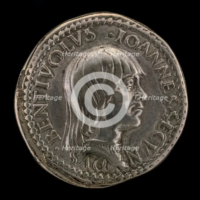 Giovanni II Bentivoglio, 1443-1509, Lord of Bologna 1462-1506 [obverse]. Creator: Francesco Francia.